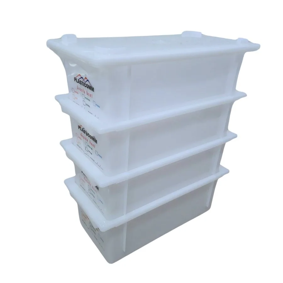 Caixa Monobloco 4,2L REF 350, ver empilhada