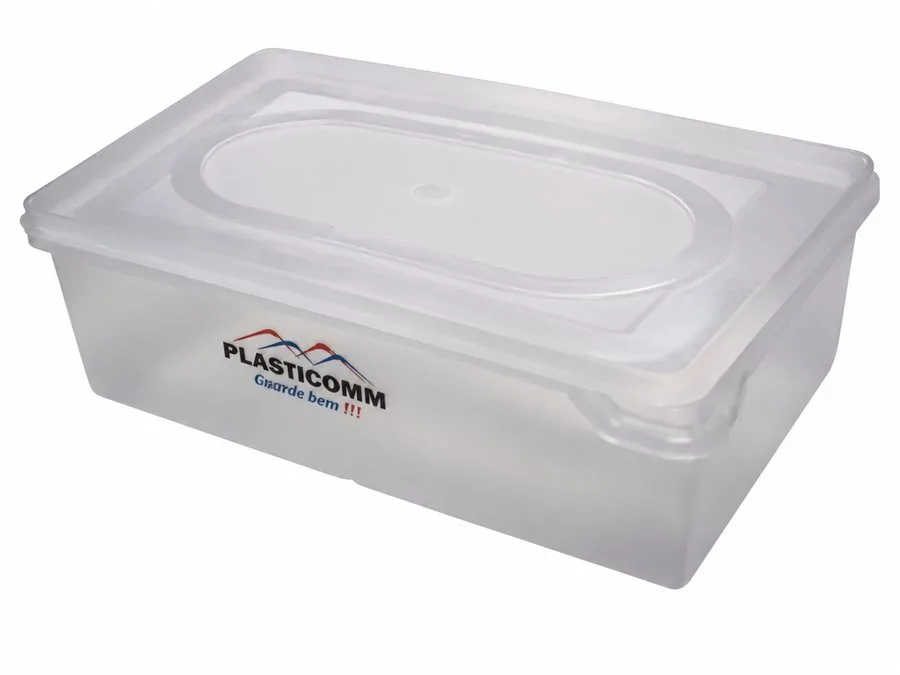 Caixa Profissional 11L Transp. REF 306, 39 × 28 × 13 cm | 11 Litros | Transparente | Tampa inclusa