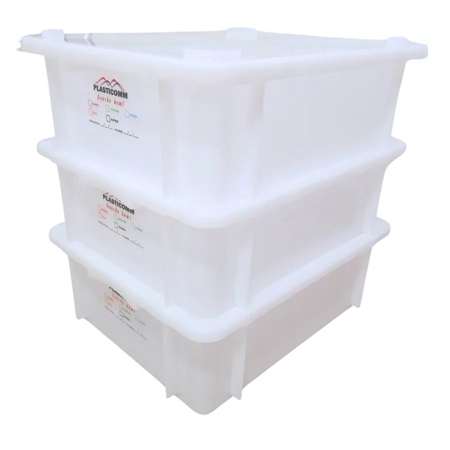 Caixa Monobloco 15L REF 650, ver empilhada