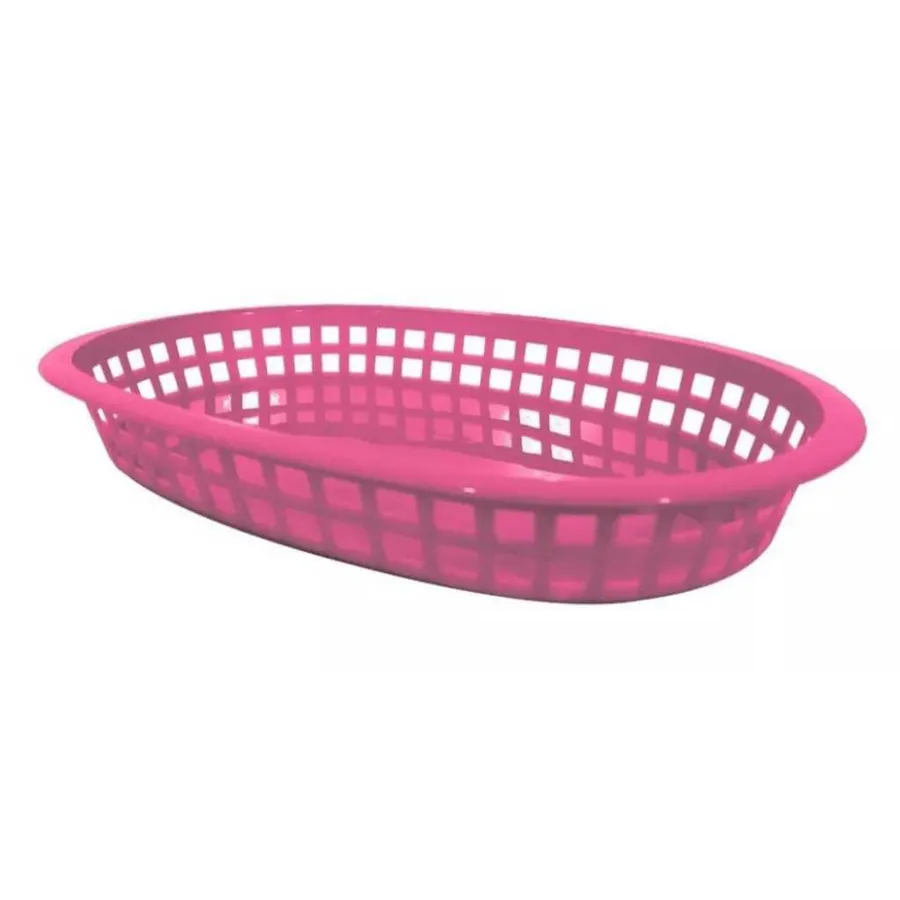 Cesta para Lanches REF 270, cor Rosa