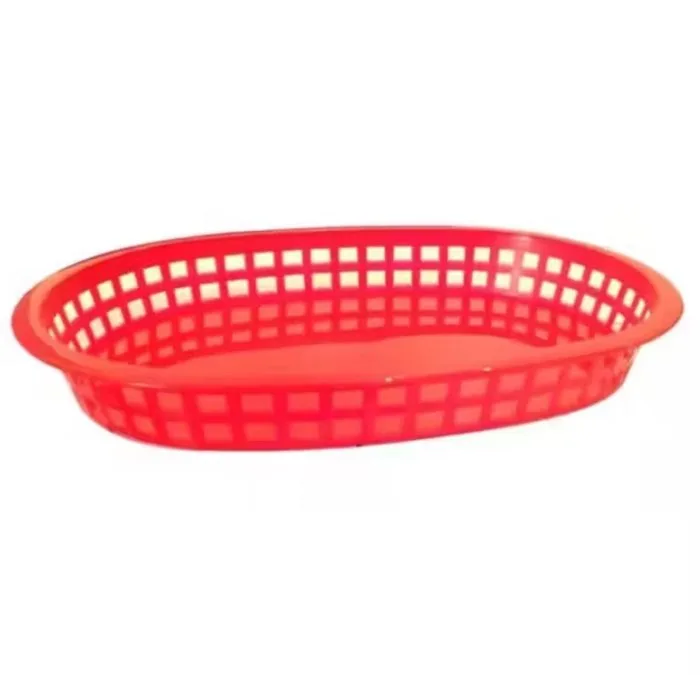 Cesta para Lanches REF 270, 27 × 18 × 5 cm | Coral