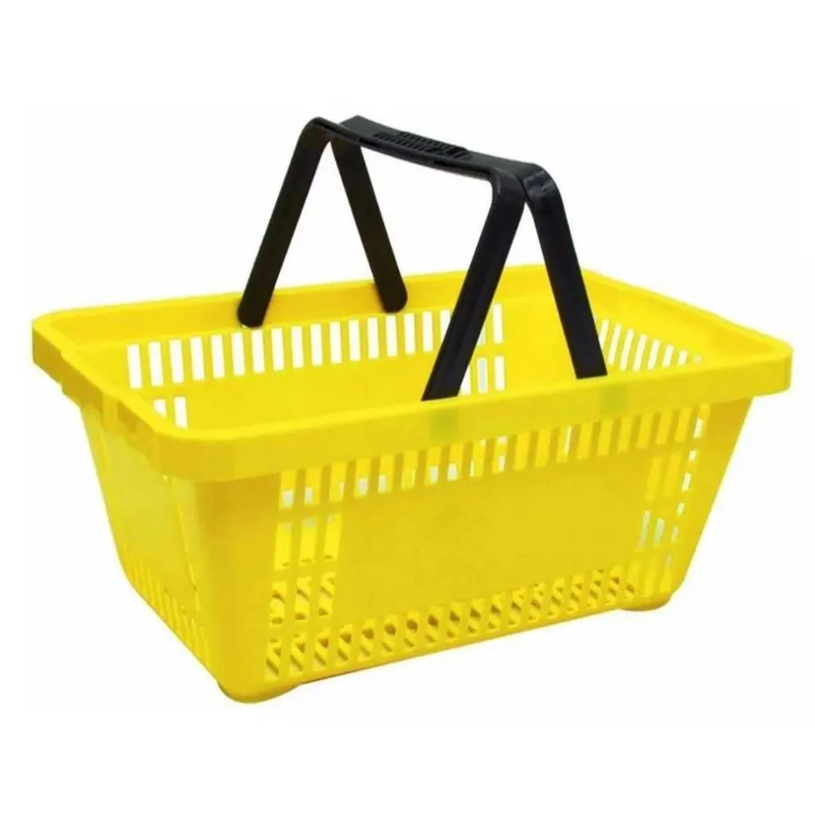 Cesta de Compras 13L REF 600, cor Amarelo