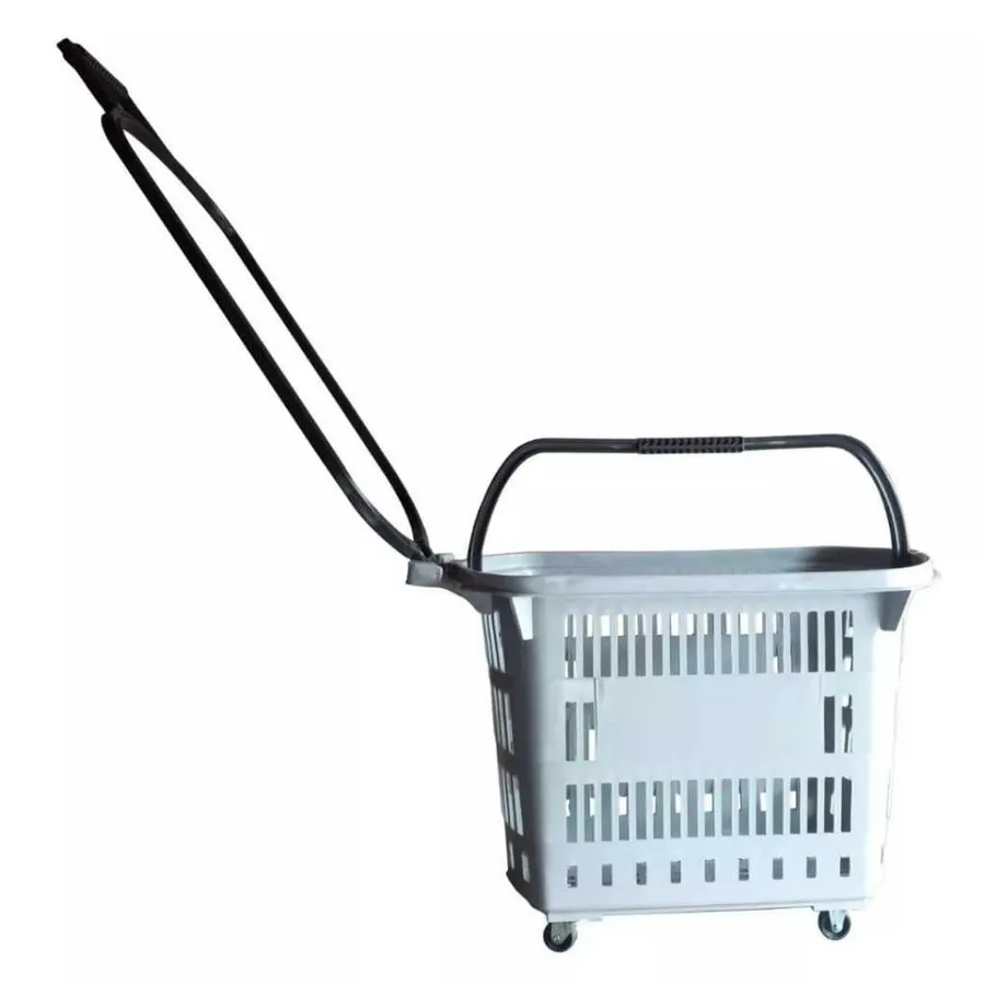 Cesta com Rodas REF 1200, cor Cinza