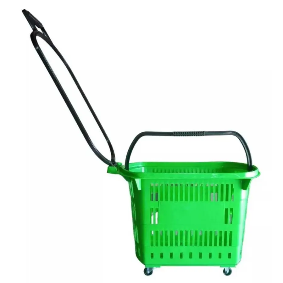 Cesta com Rodas REF 1200, cor Verde