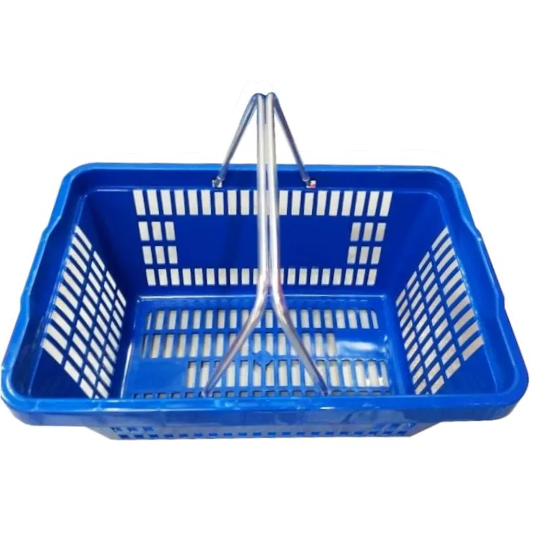 Cesta de Compras 13L Alça Metálica REF 600A, 44,9 × 29 × 19,9 cm | 13 Litros | Alça Metálica