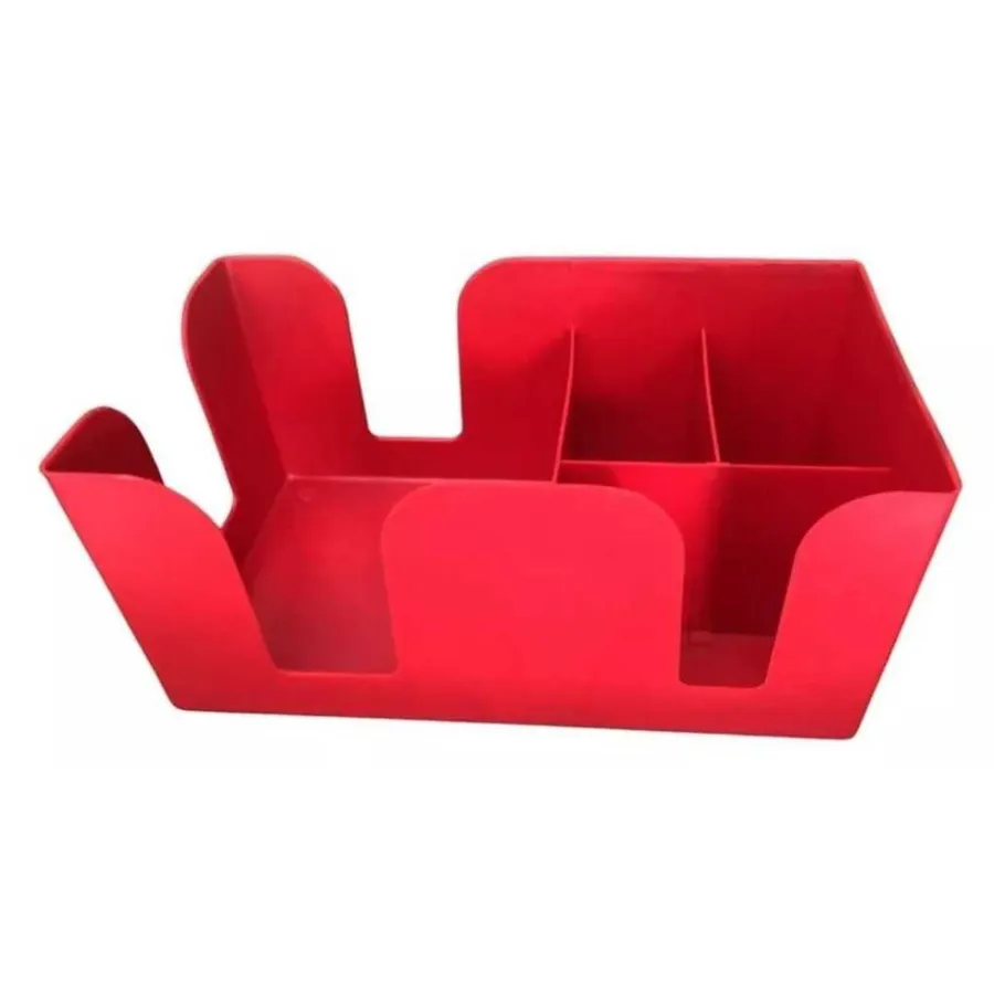 Organizador de Bar e Mesa Caddy REF 135, cor Vermelho