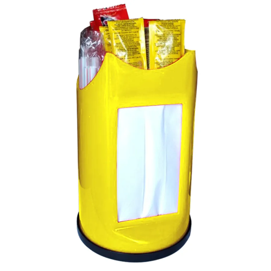 Porta Guardanapos 3 em 1 REF 150, cor Amarelo