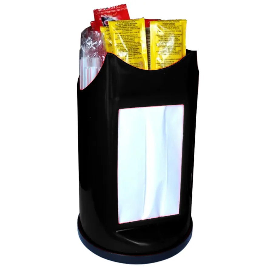 Porta Guardanapos 3 em 1 REF 150, cor Preto