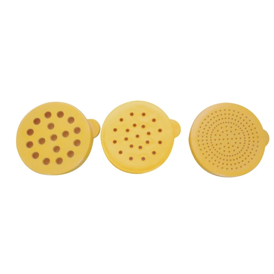 Polvilhador com Tampa REF 299, cor Amarelo