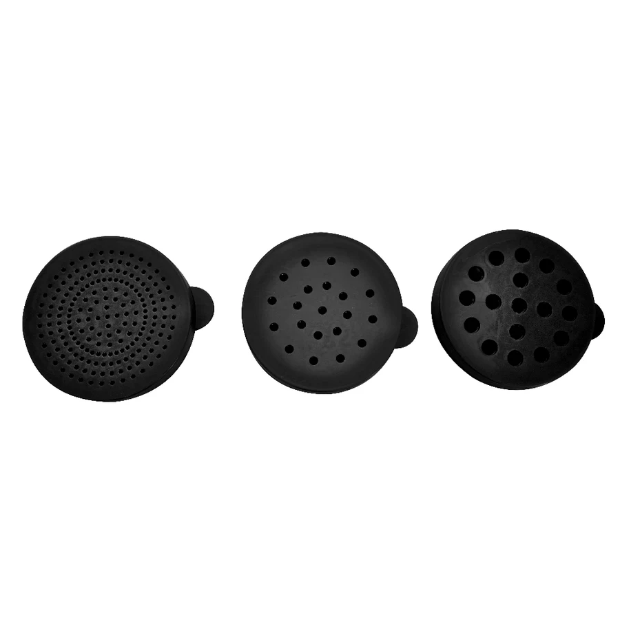 Polvilhador com Tampa REF 299, cor Preto