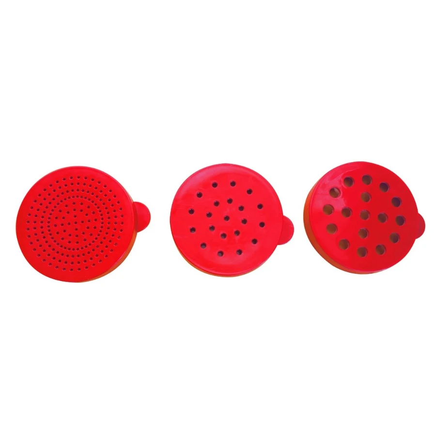 Polvilhador com Tampa REF 299, cor Vermelho