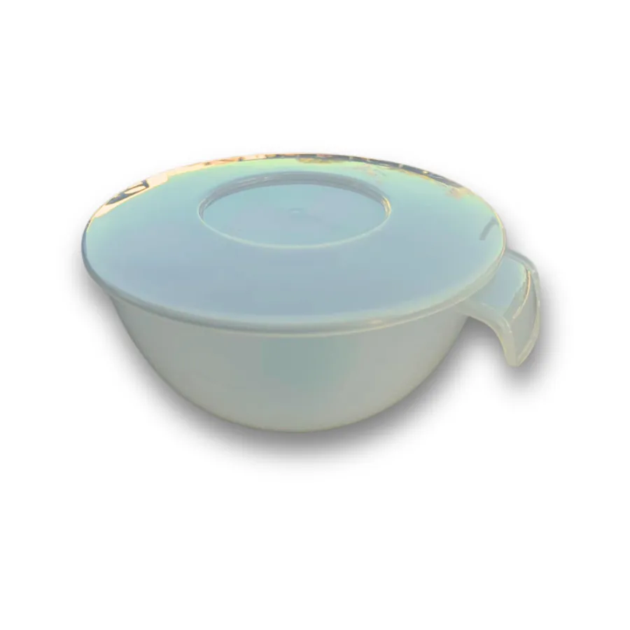 Tigela Profissional 2,5L REF 190, cor Branco com tampa
