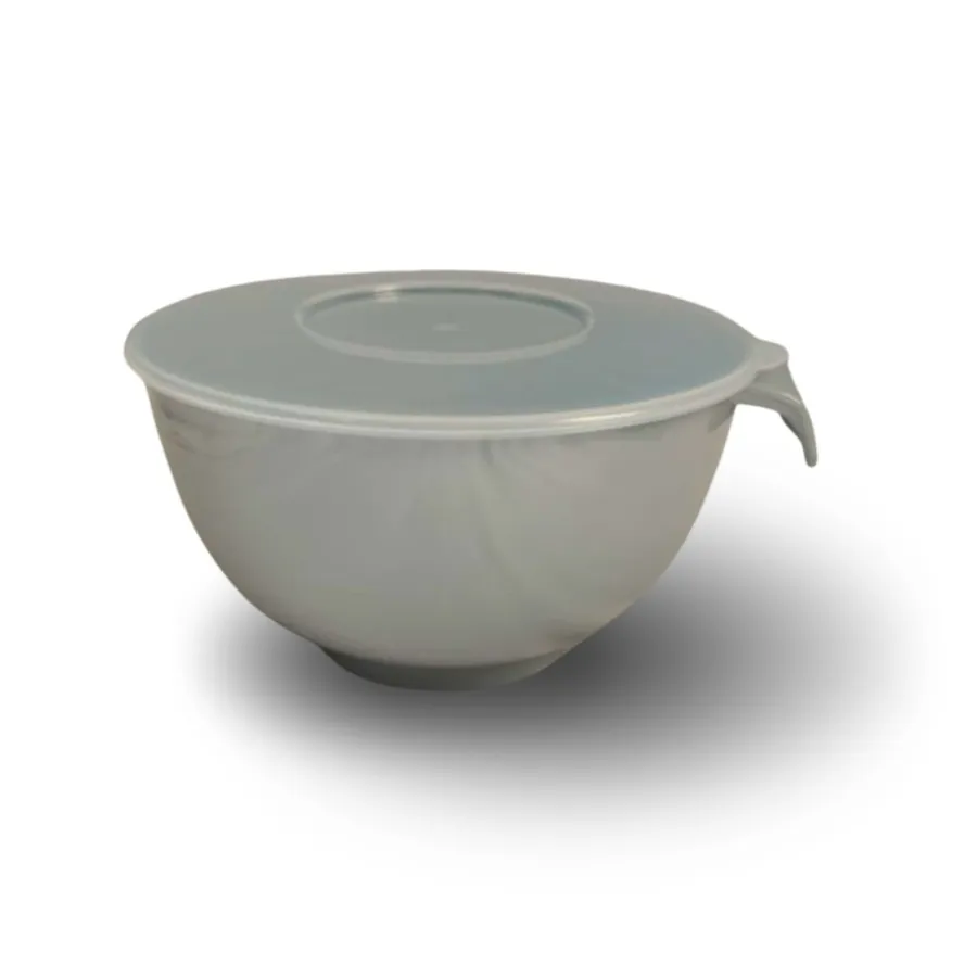 Tigela Profissional 2,5L REF 190, cor Cinza com tampa